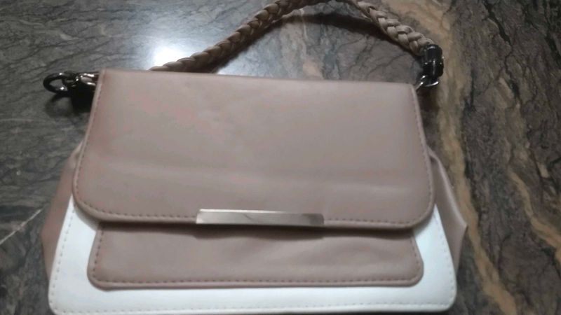 Stylish Two-Tone Crossbody Bag