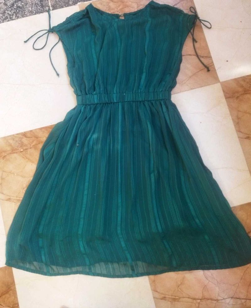 Flowy Teal Midi Dress