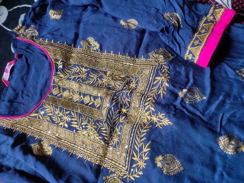ethnicity foil n sequence work kurti (upto 32)