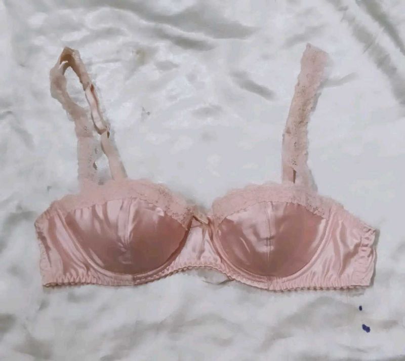 Satin Lace Bra
