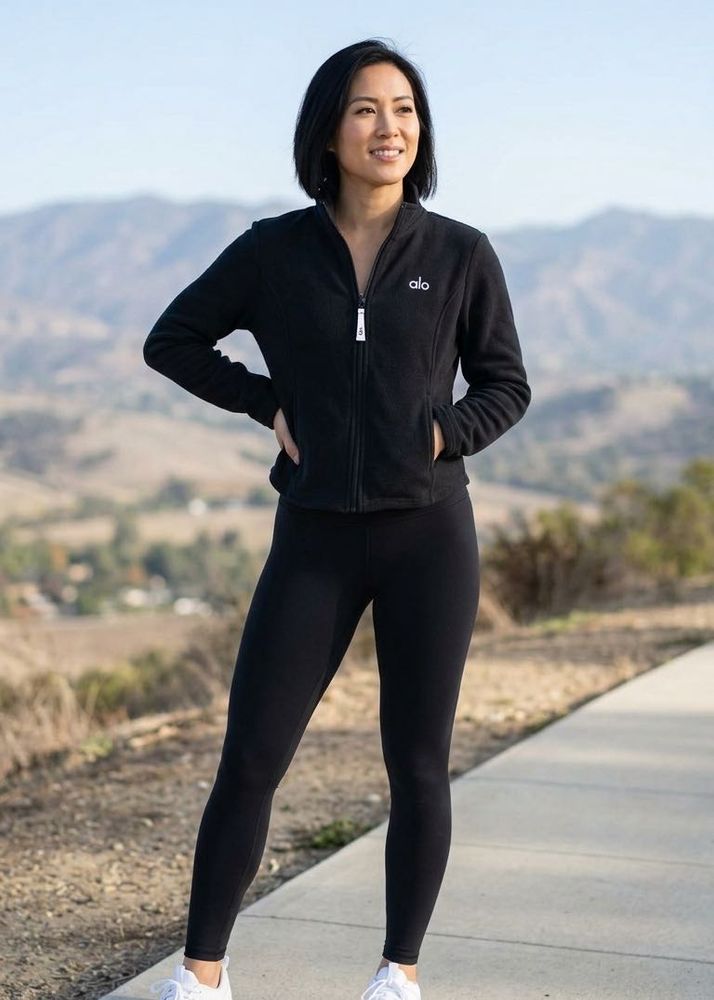 🇺🇸 Alo imported  Fleece Zip-Up Jacket