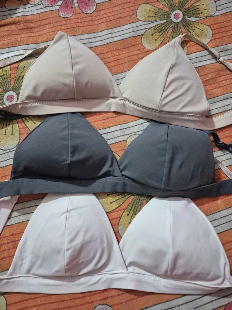 Seamless Triangle Bras - Pack of 3