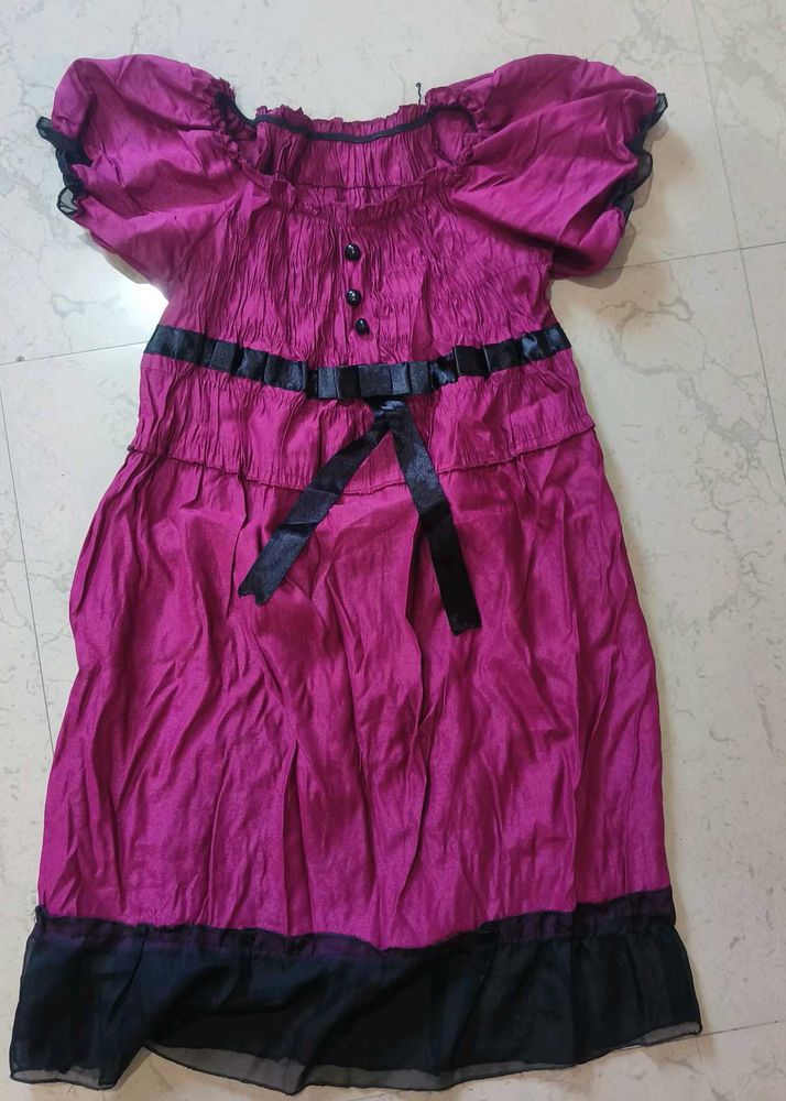 Stylish Magenta Dress