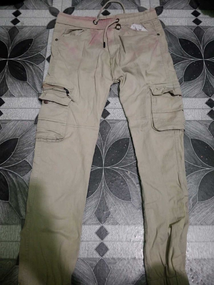 Y-Chan Fashion Khaki Cargo Shorts
