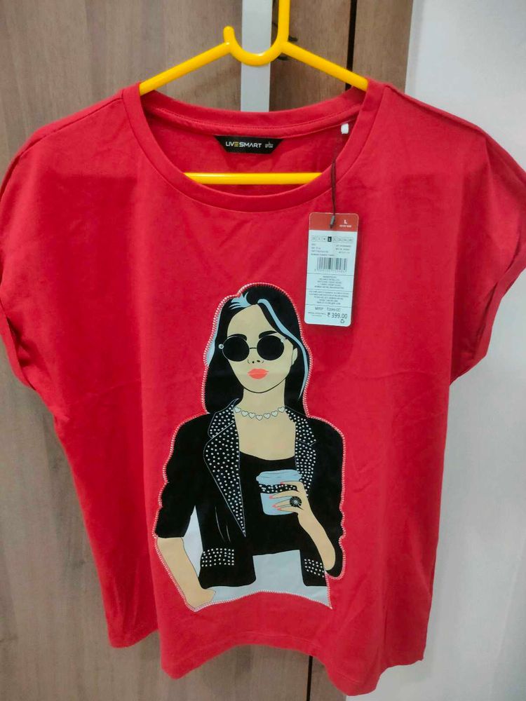 Red Graphic T-Shirt