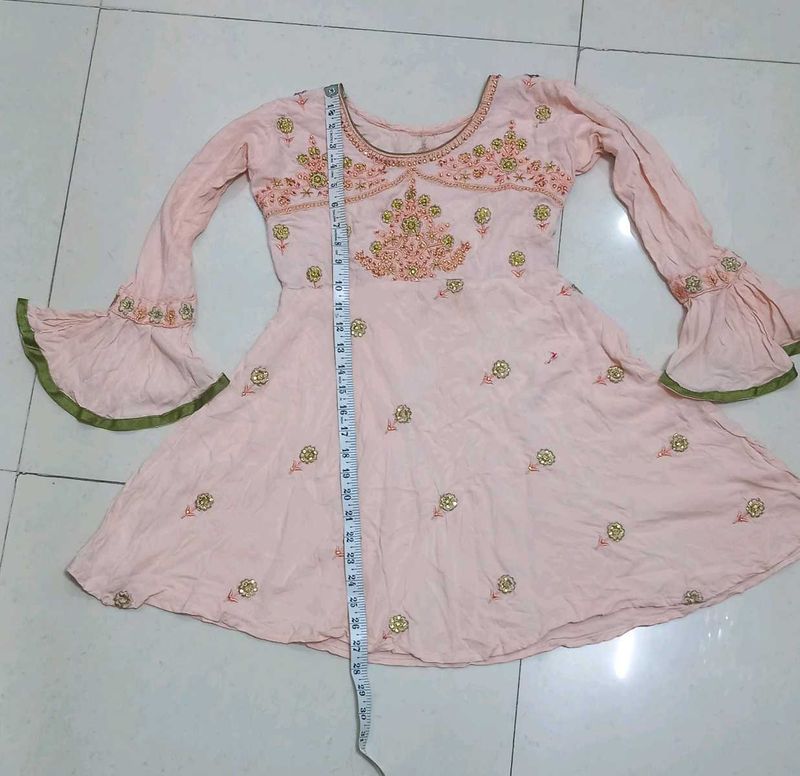 Embellished Pink Kurti