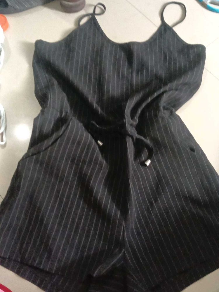 Chic Pinstripe Romper