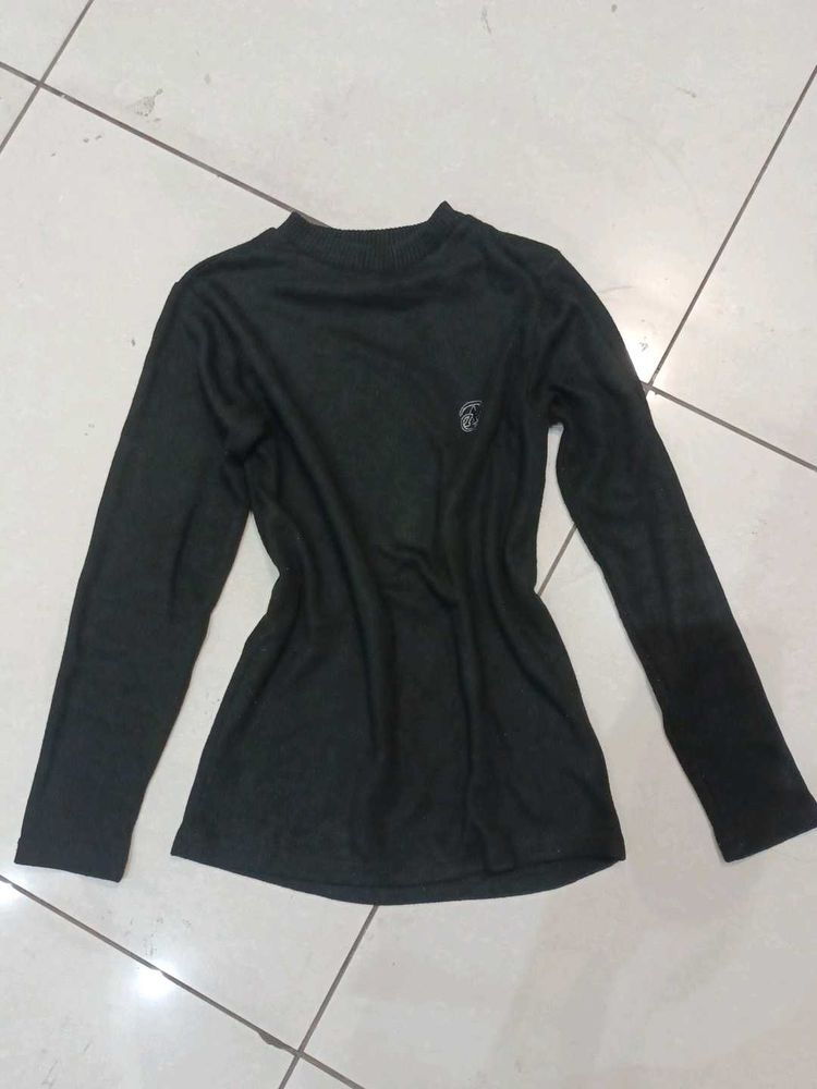 Long Sleeve black Casual Top