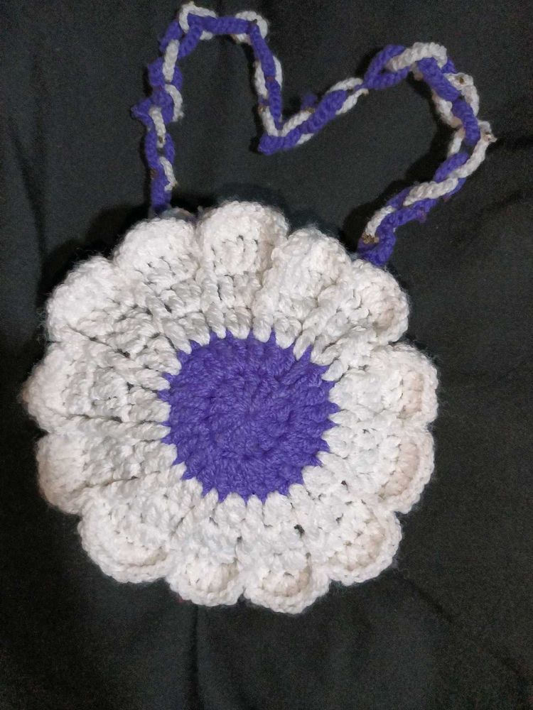 Crochet Flower Bag - Handmade