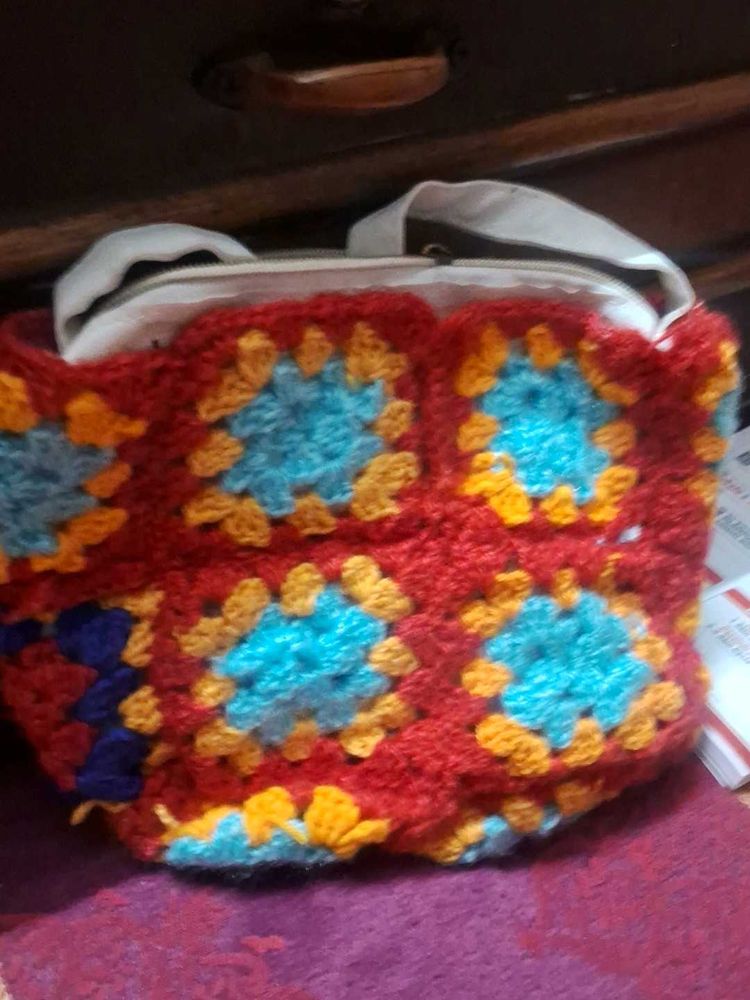 Handmade Crochet Clutch Bag