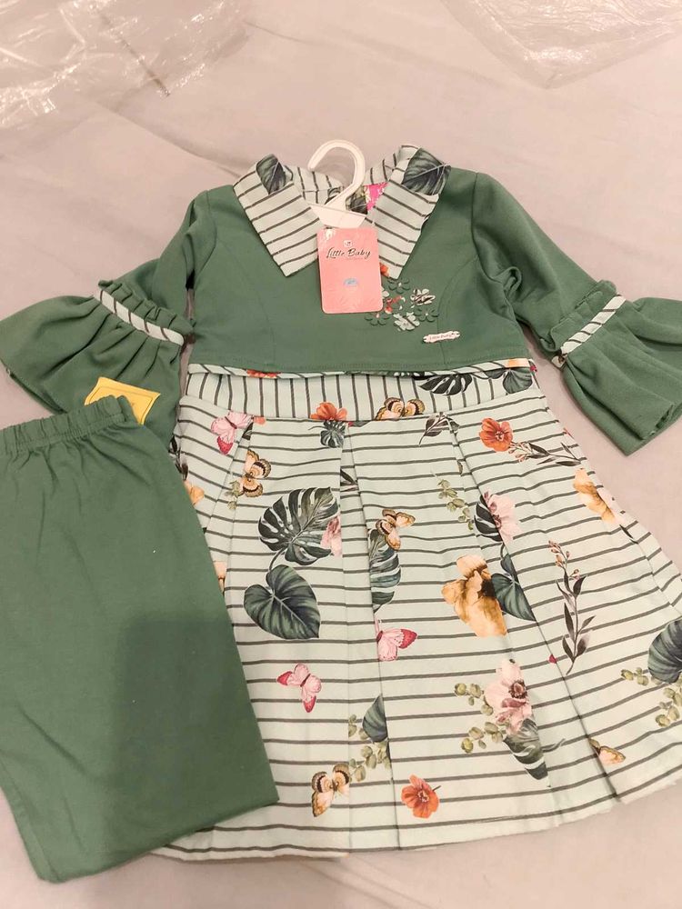 Adorable Baby Girl Dress Set