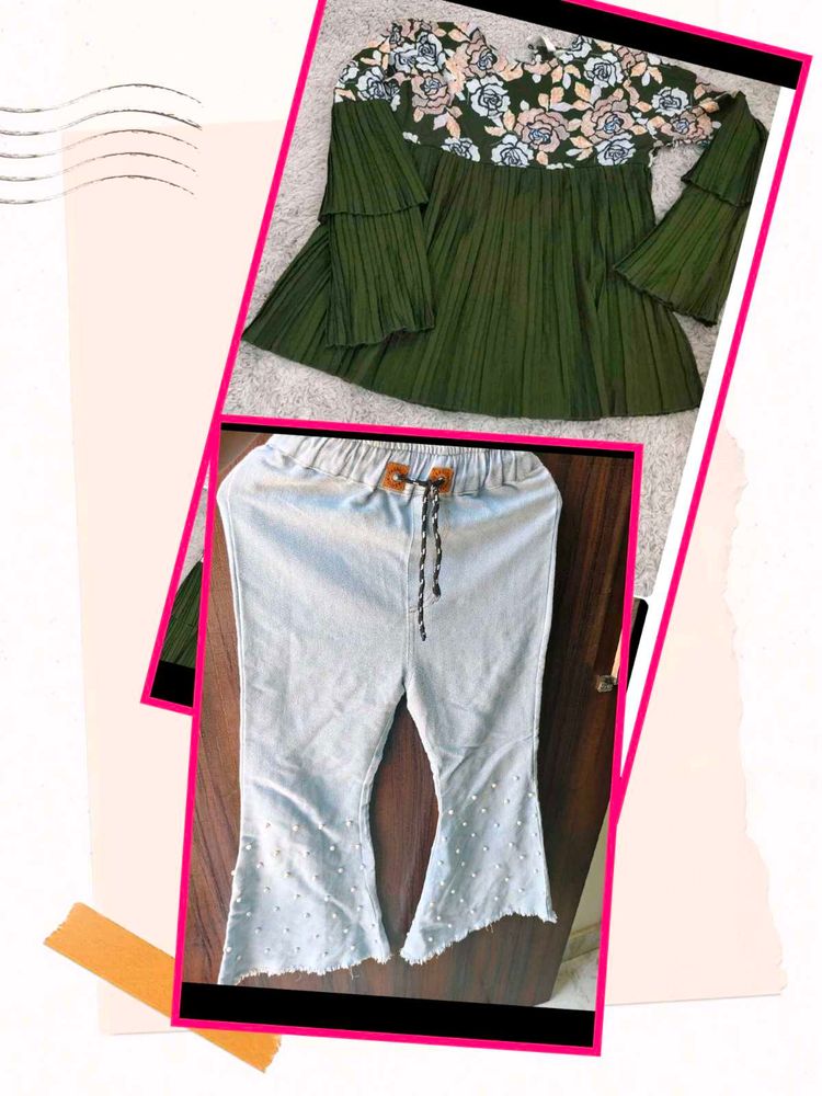 Blue Pearl Jeans with free top