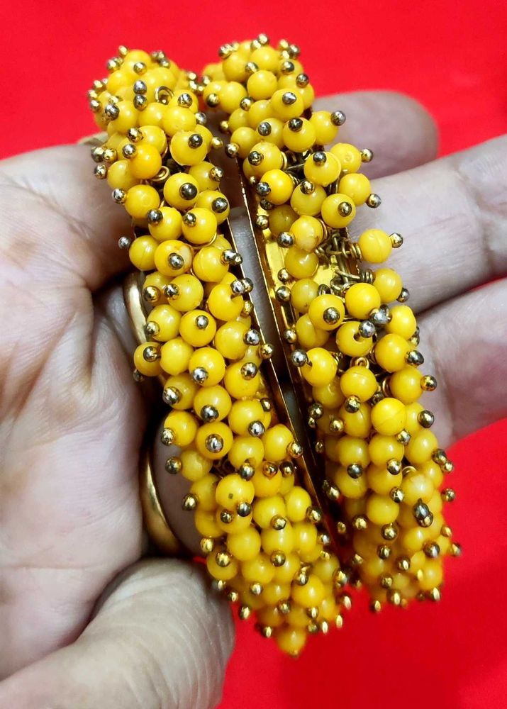 Yellow Beaded Bangles💫