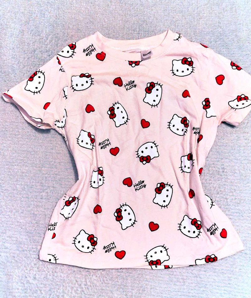 Authentic Sanrio Hello Kitty Print T-Shirt