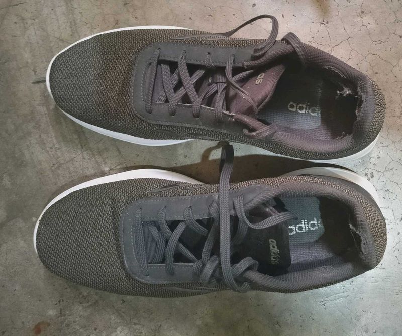 Adidas Grey Running Shoes