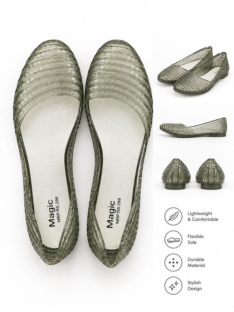 Stylish Jelly Ballet Flats