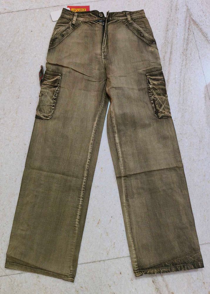 Unisex Baggy Cargo Jeans