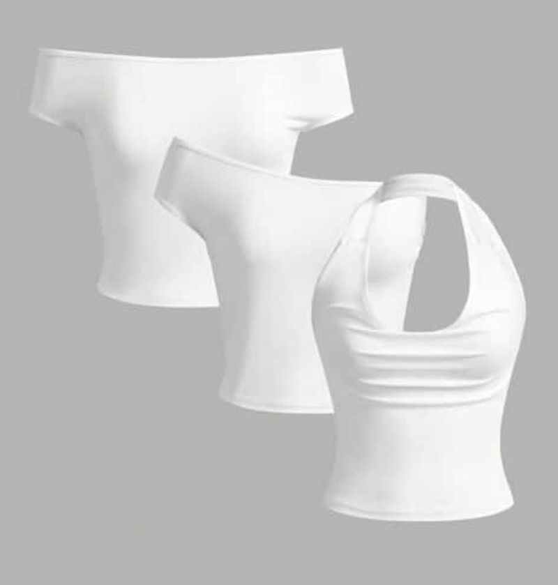 White Shein Women's Top