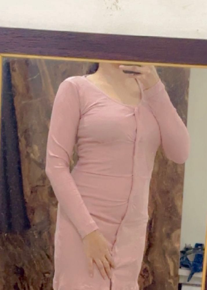 Peacy Mauve Mini Dress