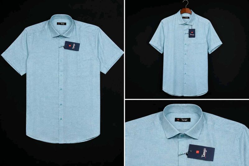 Men's Solid Casual Half Sleeve tango Shirt