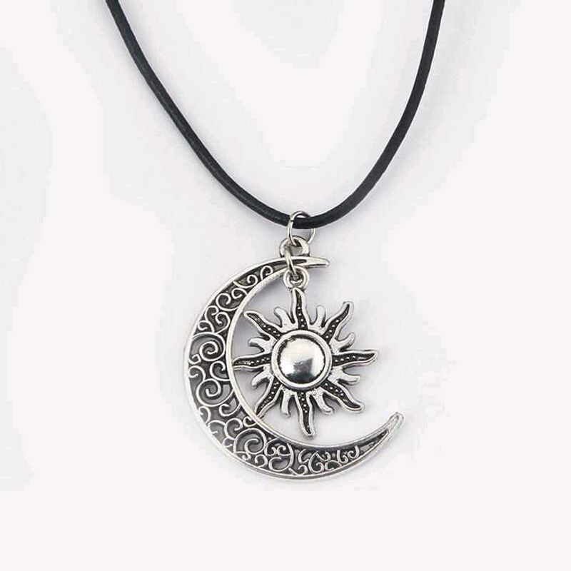 Sun and Moon Pendant Necklace