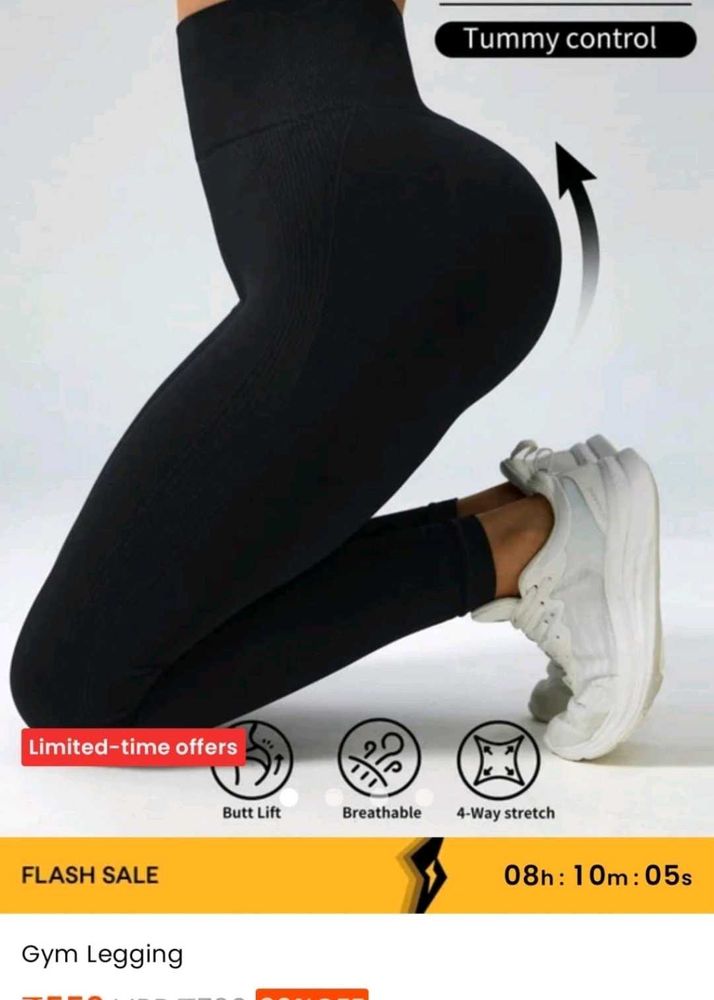 Black Seamless Gym Leggings
