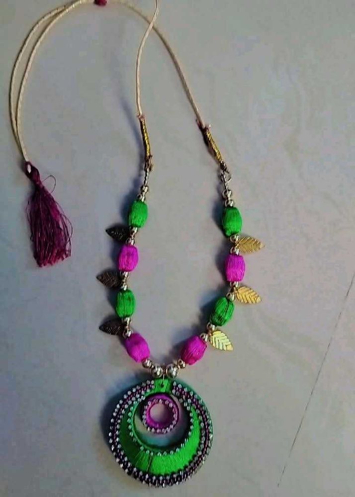 Handmade Silk Thread Necklace