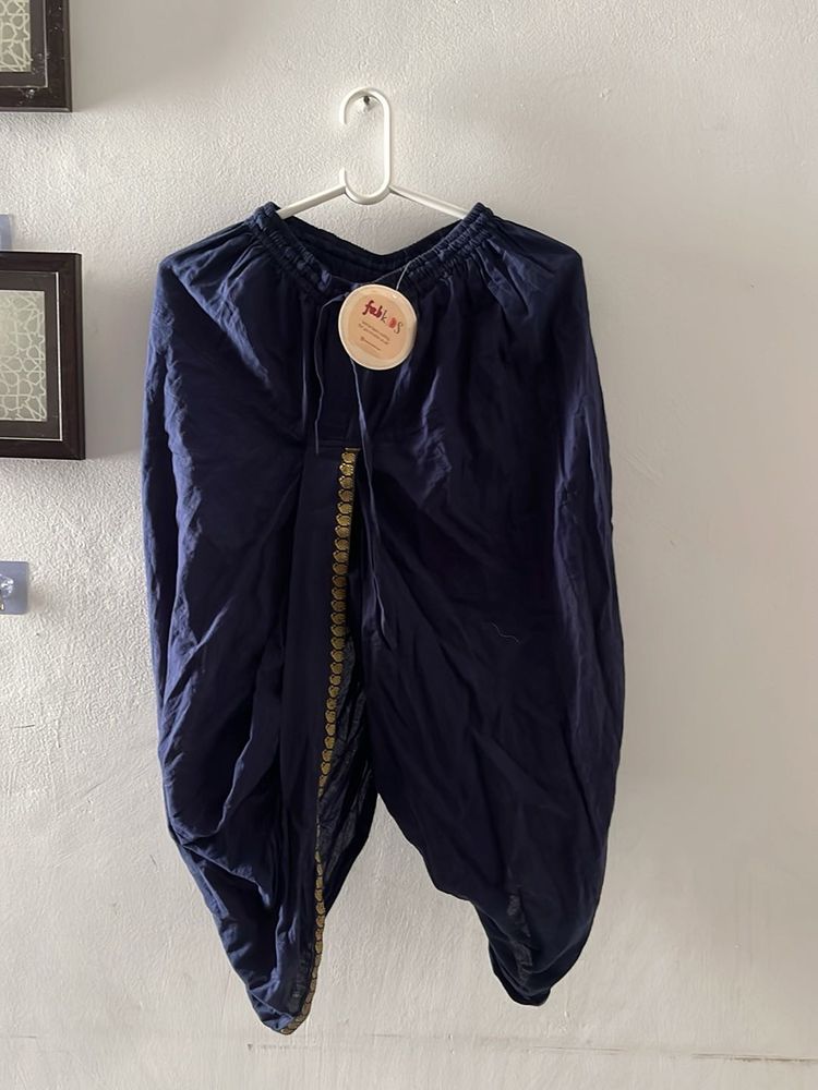 Boy’s Navy Blue Dhoti Pants
