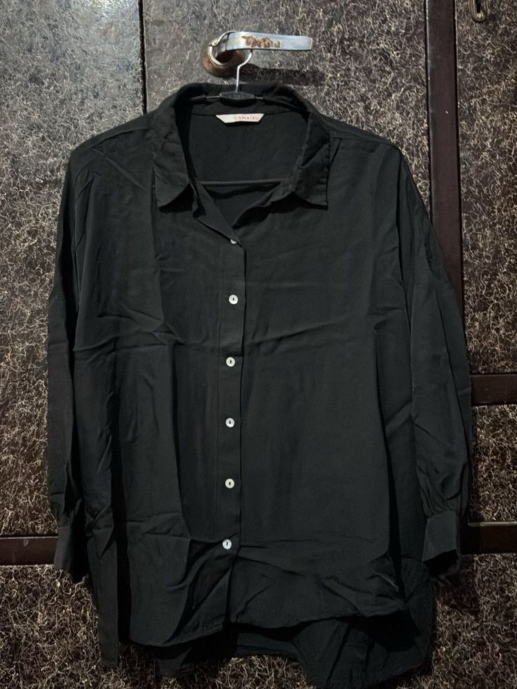 Classic Black Button-Up Shirt