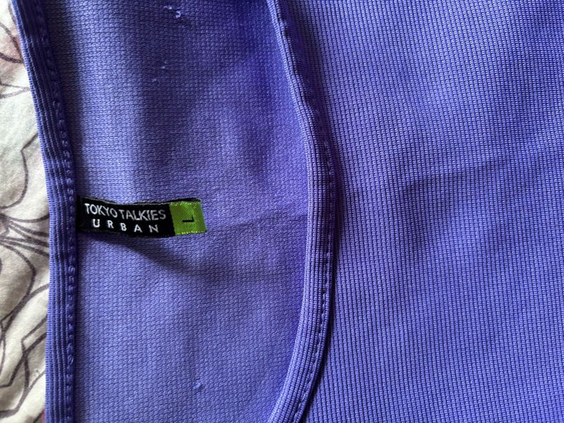 Tokyo Talkies Purple colour co-ords set