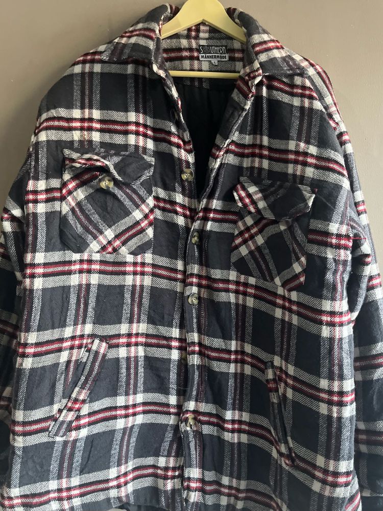 Vintage Plaid Flannel Jacket