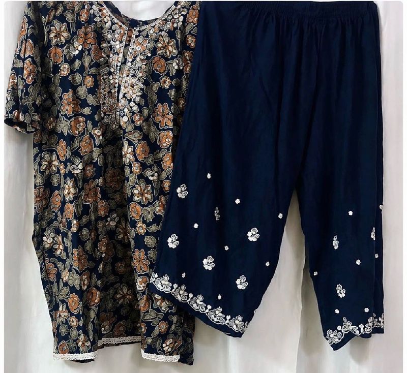 Floral Print Kurta with Palazzos