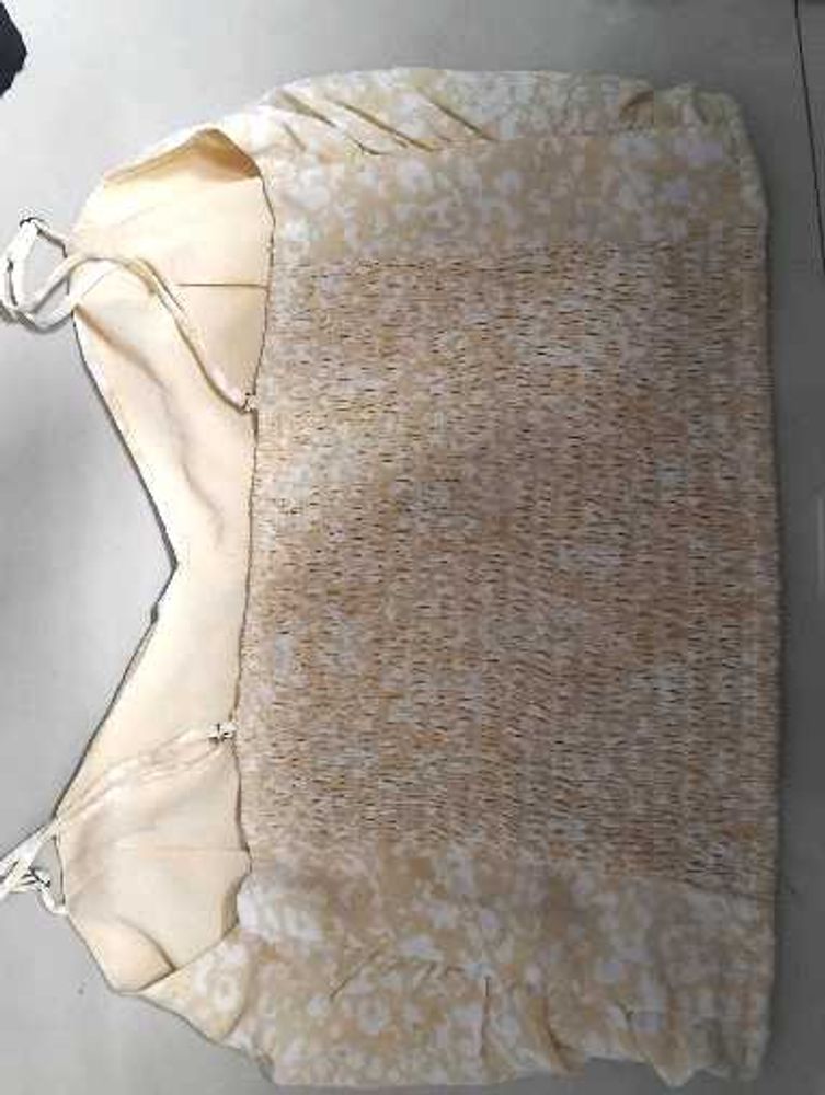 Elegant Beige Floral Summer Dress