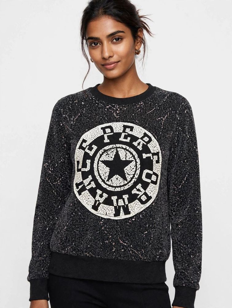 Graphic Print Crewneck Sweatshirt