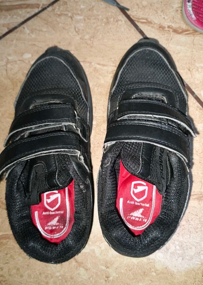 Kids Black Sports Shoes