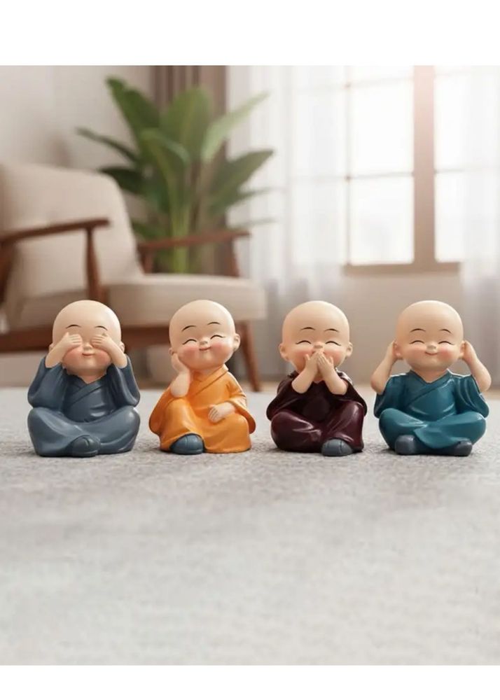 Cute Little 4 Monks