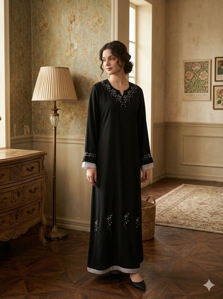 Elegant Black Embroidered pakistani suit
