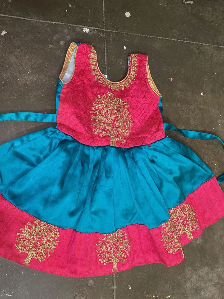 Beautiful Girls Embroidered Frock