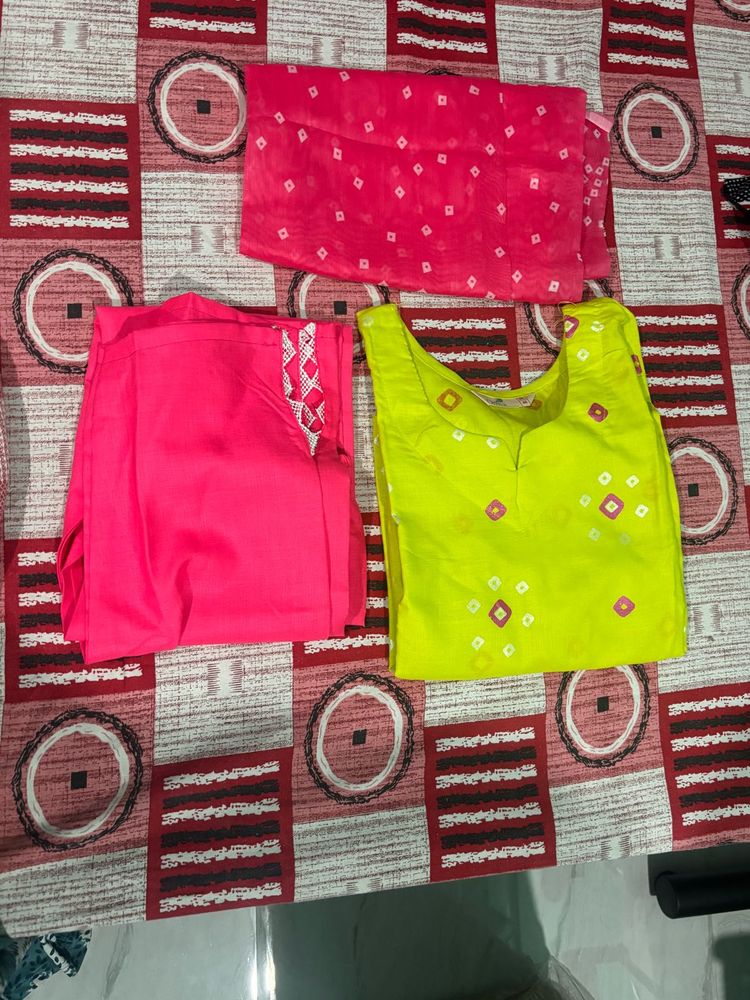Vibrant Kurta Set with Dupatta