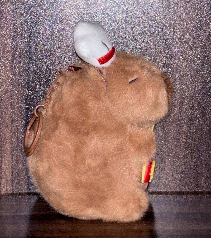 Capybara Plush Keychain