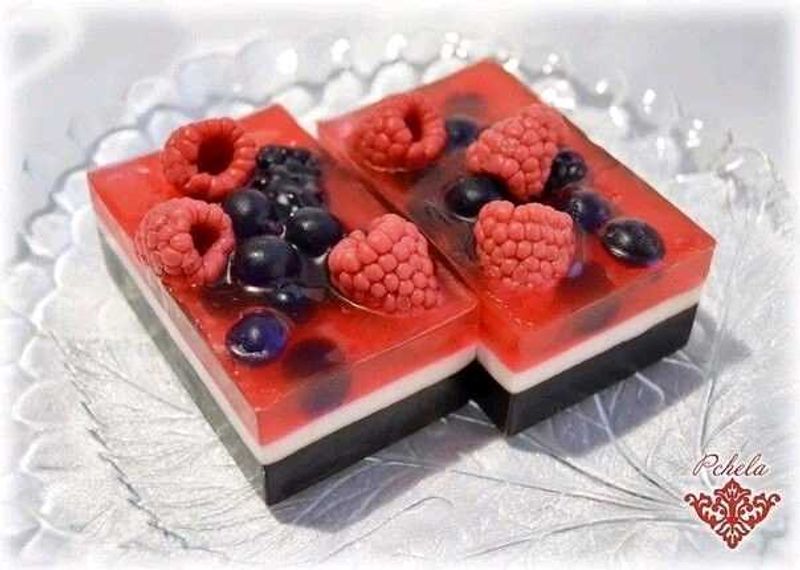 Artisan Berry Layered Soap Bars