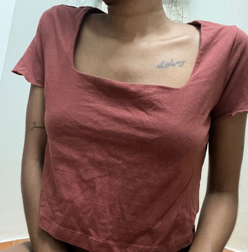 Square Neck Crop Top