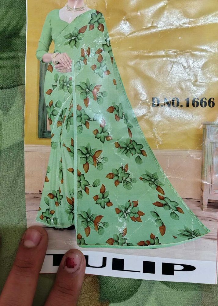 Floral Print Saree