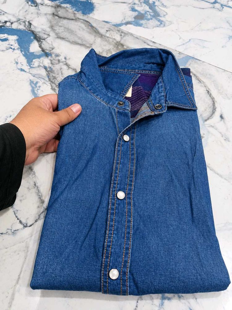 Classic Blue Denim Shirt