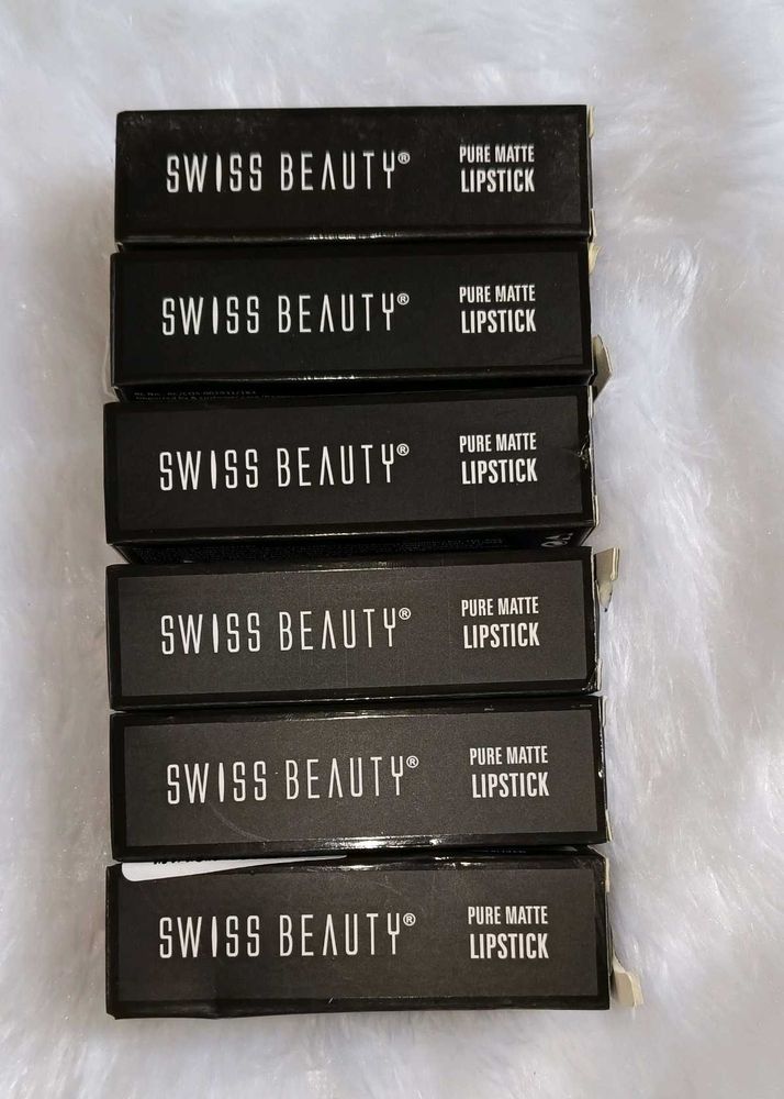 Swiss Beauty Pure Matte Lipstick Pack Of 6