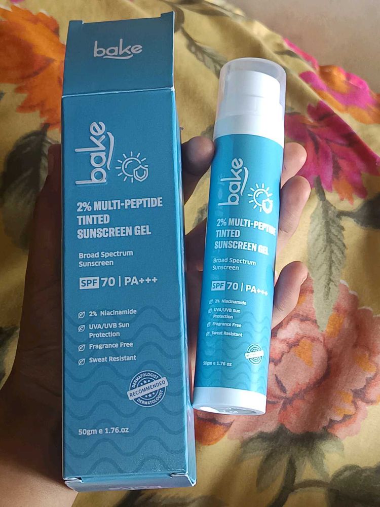 Bake 2% Multi-Peptide Tinted Sunscreen Gel SPF 70