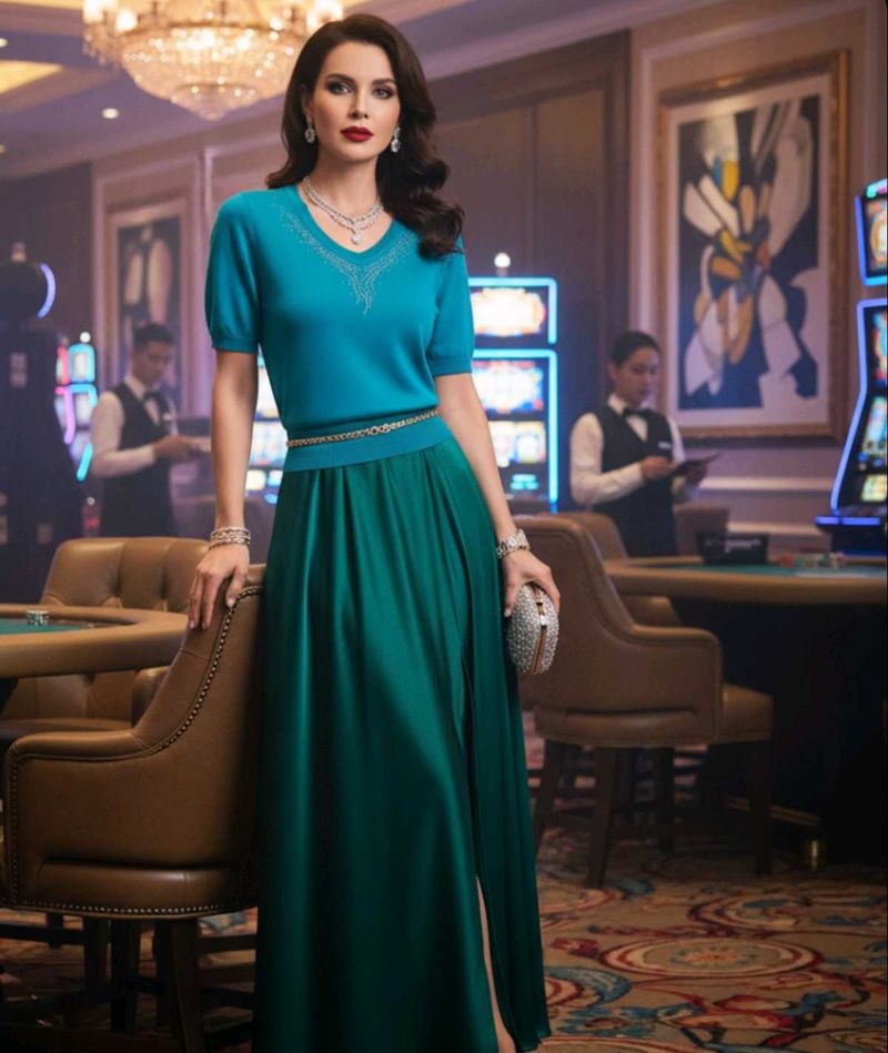 CROCODILE Teal Top