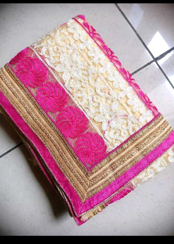 Elegant Embroidered Sari