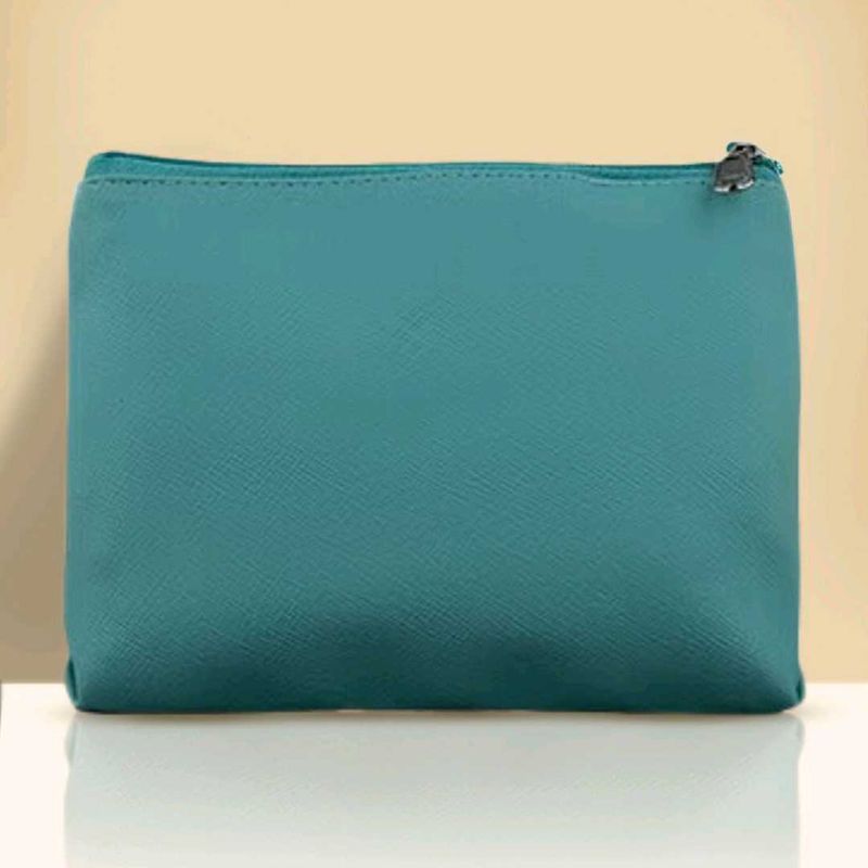 smytten leather pouch turquoise