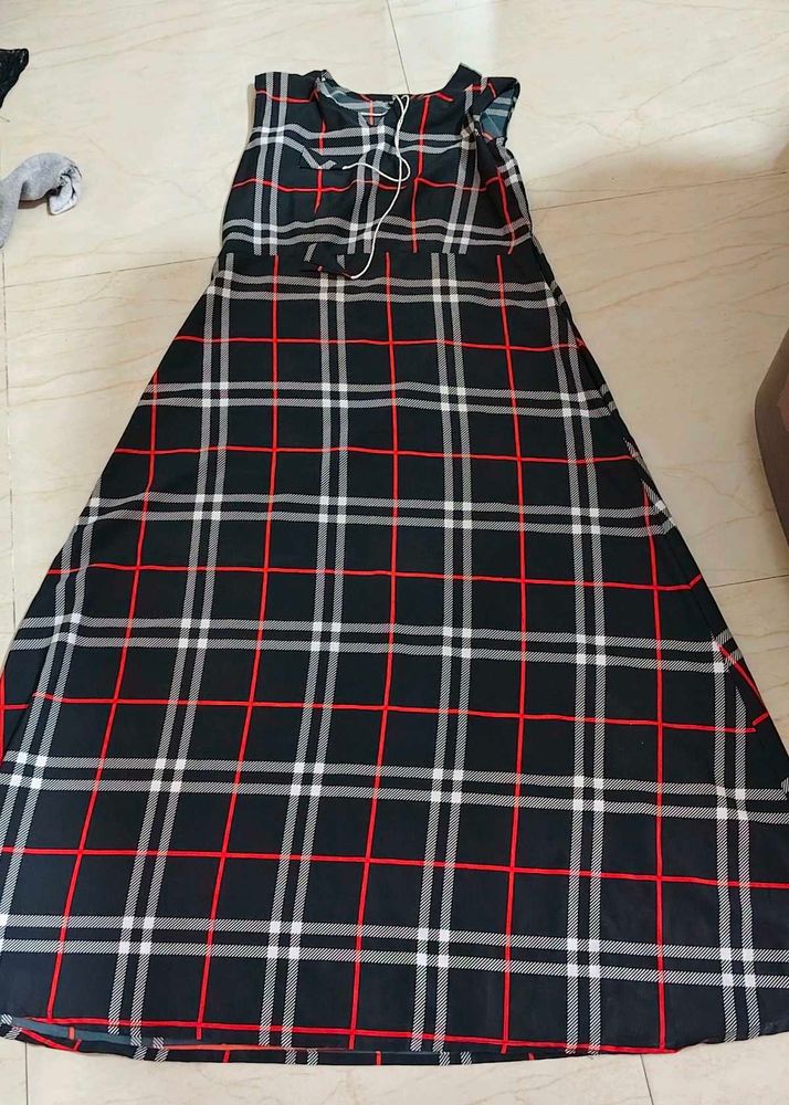 Checkered Maxi Dress